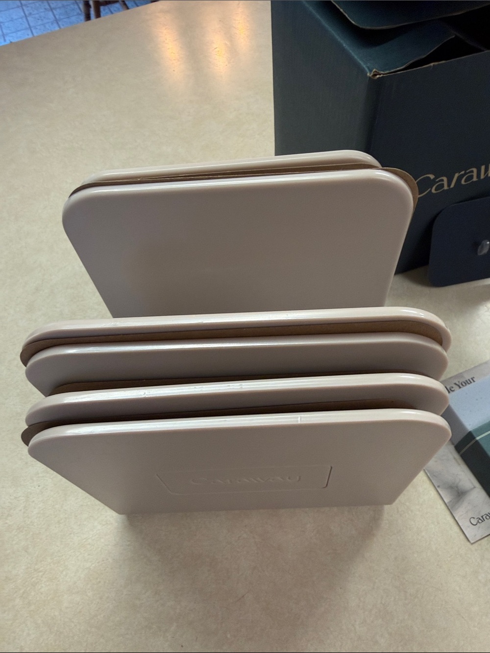 Caraway Magnetic Pan Racks x 4 w Cleaning Eraser New - Picture 3 of 9